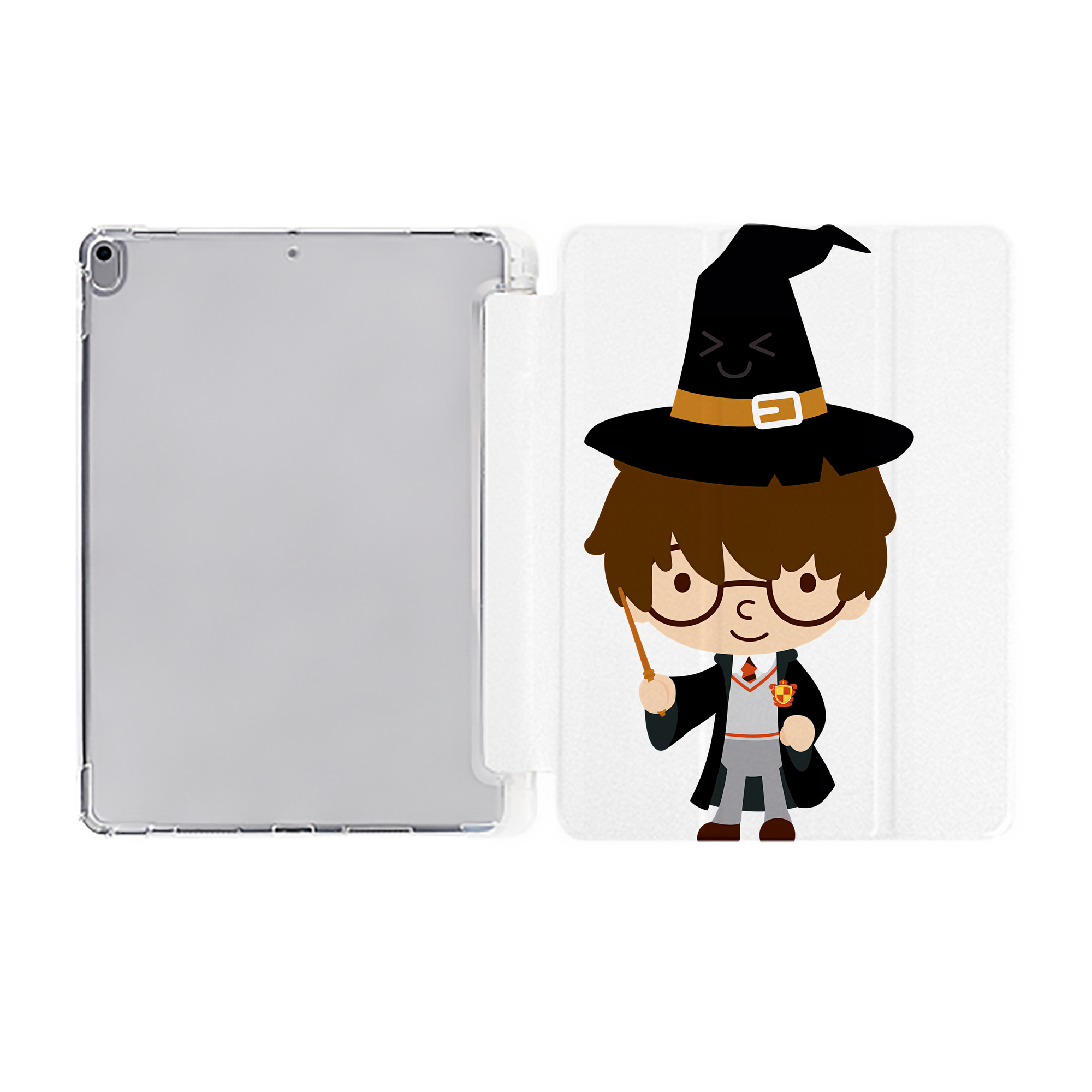 （画像用） Harry Potter ハリー・ポッターシリーズ IPad ケース ペン収納付き 三つ折りスタンド PUレザー×シリコン 対応機種9.5/10.5/10.9インチ